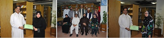 Photograph Taken on the Conclusion of First Internship Program at SBP Library