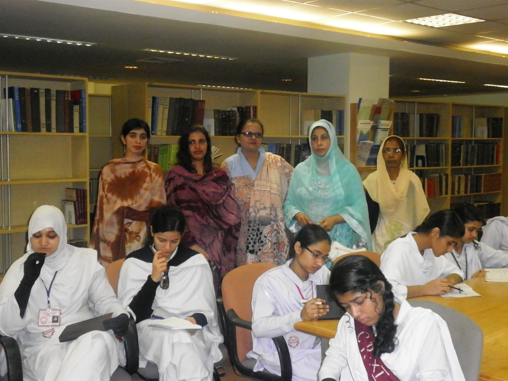 Students Visit of SMB Fatima Jinah Girls Degree College Nishtar Road, Karachi to SBP Library