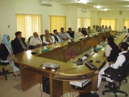 Speakers and Participants of Library Orientation Workshop held at SBP-BSC (Bank), Peshawar on April 04, 2011
